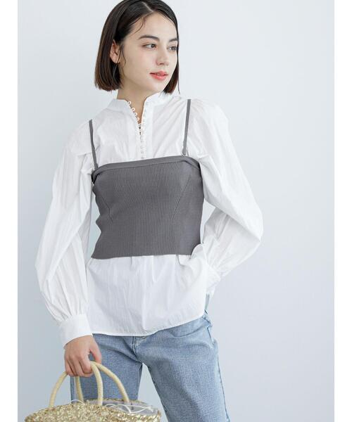 美品 GUCCI パールボタン GG スタンドカラー 白襟 ブラウス 美品 GUCCI パールボタン GG スタンドカラー 白襟 ブラウス