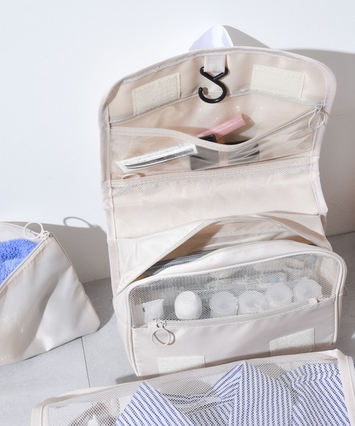 セール】3-12C4 メッシュ トラベル ポーチ 8点セット 旅行用