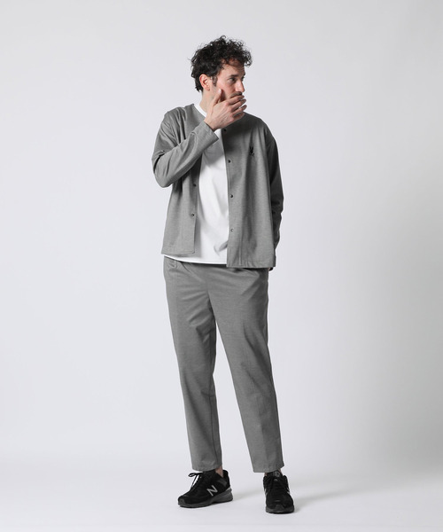 Psycho Bunny セットアップ パイル ジップ ライトグレー XL Psycho Bunny（サイコバニー）の「リラックスセットアップジャージ