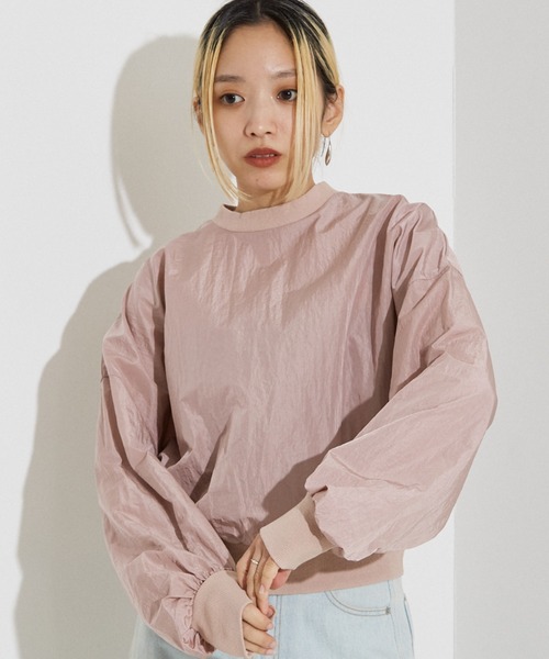 NOMINE（ノミネ）の「袖ボリューム シャツプルオーバー▲NOMINE商品一覧は上のNOMINEタブをクリック▲（シャツ/ブラウス・レディース・ホワイト/グリーン/ブラック/ベージュ/ブラック系その他/スモークピンク/ベージュ系その他/ブルー・フリー）」の8枚目の写真