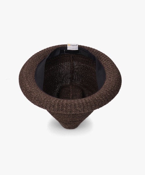 OVERRIDE（オーバーライド）の「OVERRIDE PAPER KNIT FEDORA / オーバーライド（ハット・メンズ・ブラウン/ホワイト/ベージュ/ブラック・62cm/58cm）」の21枚目の写真