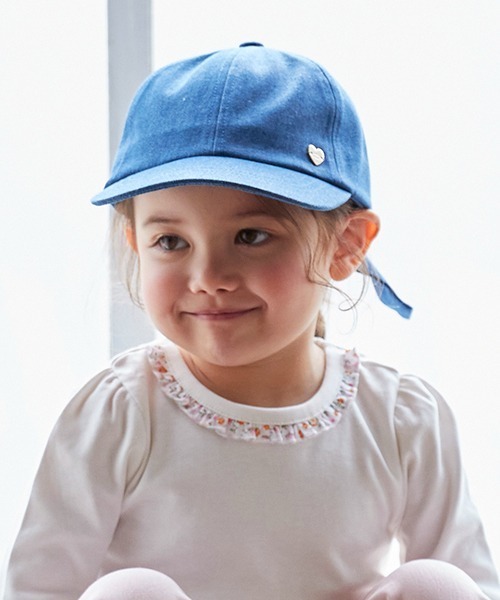 petit main（プティマイン）の「【リンク】バックリボンキャップ(キッズ)（キャップ・キッズ・アイボリー/ライトピンク/ブラック/ネイビー・50cm/52cm/54cm）」の3枚目の写真