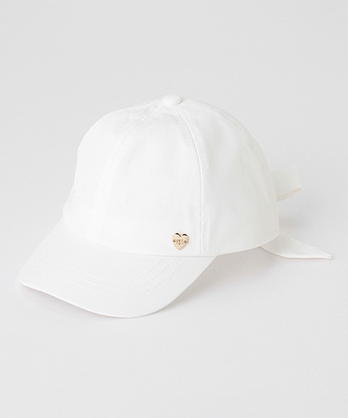 petit main（プティマイン）の「【リンク】バックリボンキャップ(キッズ)（キャップ・キッズ・アイボリー/ライトピンク/ブラック/ネイビー・50cm/52cm/54cm）」の2枚目の写真