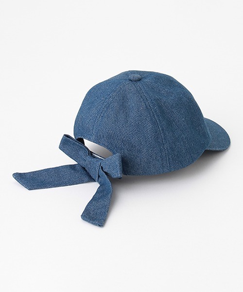 petit main（プティマイン）の「【リンク】バックリボンキャップ(キッズ)（キャップ・キッズ・アイボリー/ライトピンク/ブラック/ネイビー・50cm/52cm/54cm）」の7枚目の写真