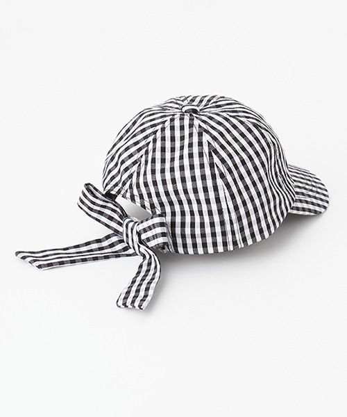 petit main（プティマイン）の「【リンク】バックリボンキャップ(キッズ)（キャップ・キッズ・アイボリー/ライトピンク/ブラック/ネイビー・50cm/52cm/54cm）」の8枚目の写真