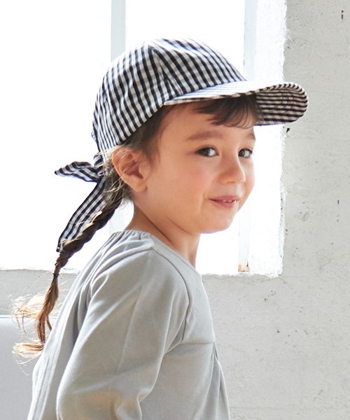 petit main（プティマイン）の「【リンク】バックリボンキャップ(キッズ)（キャップ・キッズ・アイボリー/ライトピンク/ブラック/ネイビー・50cm/52cm/54cm）」の20枚目の写真