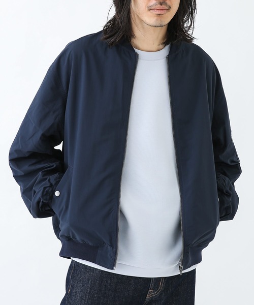 URBAN RESEARCH Sonny Label（アーバンリサーチサニーレーベル）の「ライトMA-1ジャケット（MA-1・メンズ・ブラック/カーキ/ネイビー・MEDIUM/LARGE）」の5枚目の写真