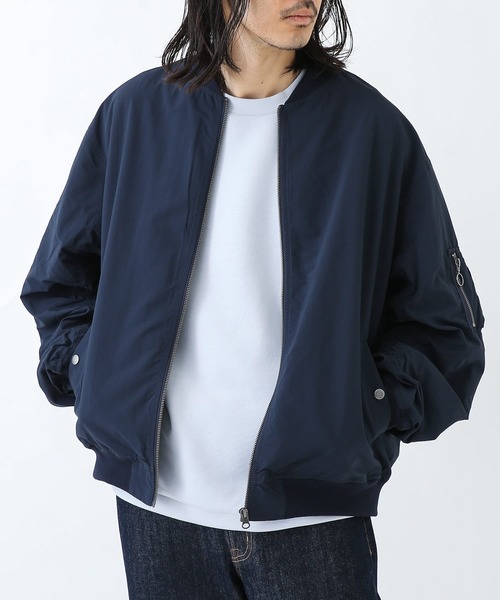 URBAN RESEARCH Sonny Label（アーバンリサーチサニーレーベル）の「ライトMA-1ジャケット（MA-1・メンズ・ブラック/カーキ/ネイビー・MEDIUM/LARGE）」の6枚目の写真