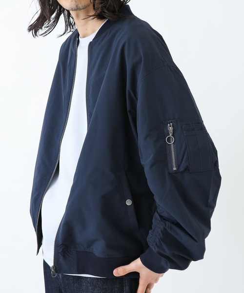 URBAN RESEARCH Sonny Label（アーバンリサーチサニーレーベル）の「ライトMA-1ジャケット（MA-1・メンズ・ブラック/カーキ/ネイビー・MEDIUM/LARGE）」の10枚目の写真