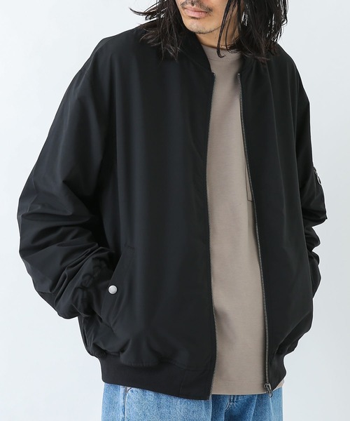 URBAN RESEARCH Sonny Label（アーバンリサーチサニーレーベル）の「ライトMA-1ジャケット（MA-1・メンズ・ブラック/カーキ/ネイビー・MEDIUM/LARGE）」の15枚目の写真