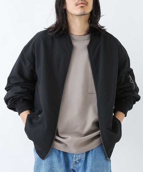 URBAN RESEARCH Sonny Labe中綿MA-1ブルゾンMブラック アーバンリサーチ サニーレーベル URBAN RESEARCH Sonny Label FELLEX