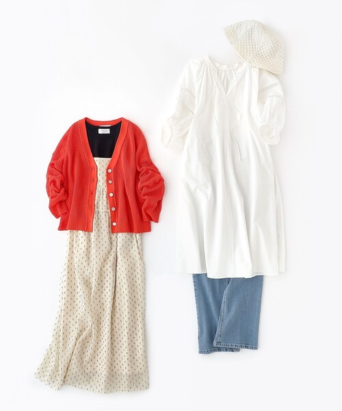 OPAQUE.CLIP（オペークドットクリップ）の「◆ストレッチセミフレアデニム／オーガニックコットン混【洗濯機洗い可】（デニムパンツ・レディース・ライトブルー/ブルー/ネイビー・40/38/36/34/42）」の16枚目の写真