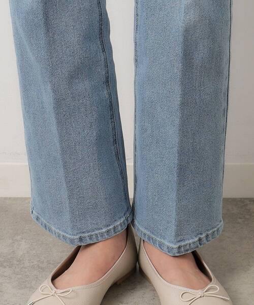 OPAQUE.CLIP（オペークドットクリップ）の「◆ストレッチセミフレアデニム／オーガニックコットン混【洗濯機洗い可】（デニムパンツ・レディース・ライトブルー/ブルー/ネイビー・40/38/36/34/42）」の22枚目の写真