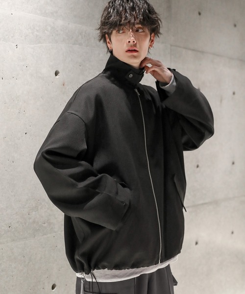 ETELIO（エテリオ）の「2wayビッグシルエットドレープジップジャケット（その他アウター・メンズ・ワイン/ブラック/ネイビー/グレー・S/M/L）」の2枚目の写真