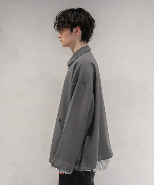 ETELIO（エテリオ）の「2wayビッグシルエットドレープジップジャケット（その他アウター・メンズ・ワイン/ブラック/ネイビー/グレー・S/M/L）」の5枚目の写真