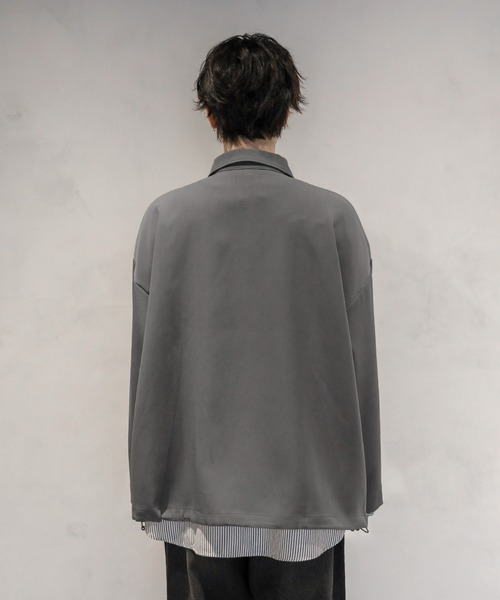 ETELIO（エテリオ）の「2wayビッグシルエットドレープジップジャケット（その他アウター・メンズ・ワイン/ブラック/ネイビー/グレー・S/M/L）」の6枚目の写真