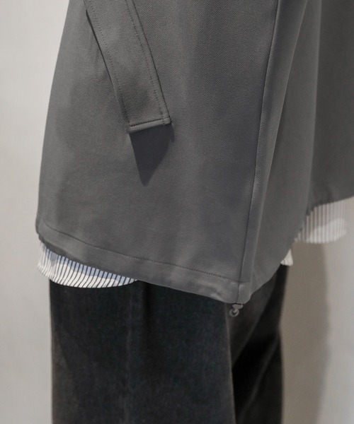 ETELIO（エテリオ）の「2wayビッグシルエットドレープジップジャケット（その他アウター・メンズ・ワイン/ブラック/ネイビー/グレー・S/M/L）」の12枚目の写真