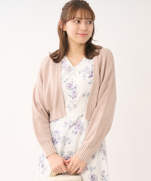 LAISSE PASSE(レッセパッセ)の「ゆるカーディガン(カーディガン/ボレロ・レディース・アイボリー/スモークピンク/ライトグレー・MEDIUM)」の3枚目の写真