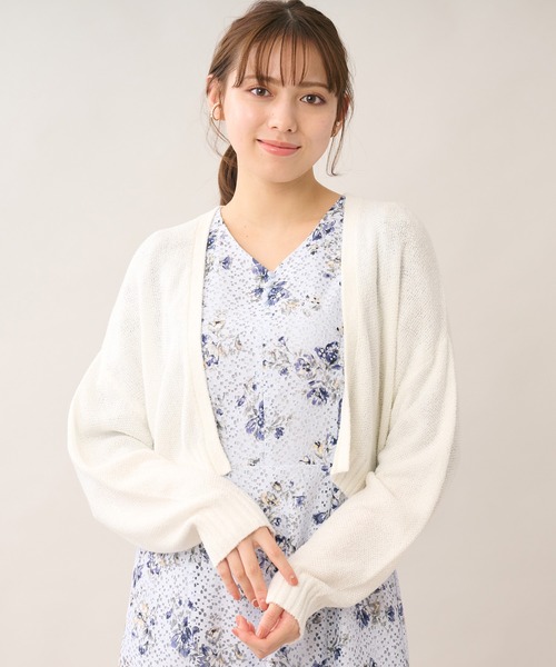 LAISSE PASSE(レッセパッセ)の「ゆるカーディガン(カーディガン/ボレロ・レディース・アイボリー/スモークピンク/ライトグレー・MEDIUM)」の6枚目の写真