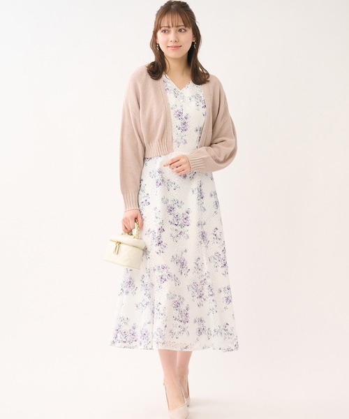 LAISSE PASSE(レッセパッセ)の「ゆるカーディガン(カーディガン/ボレロ・レディース・アイボリー/スモークピンク/ライトグレー・MEDIUM)」の20枚目の写真