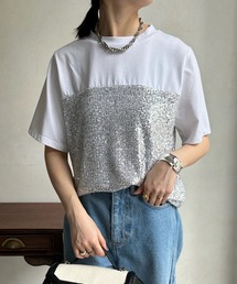 【WEB限定】スパンコール切替TEE