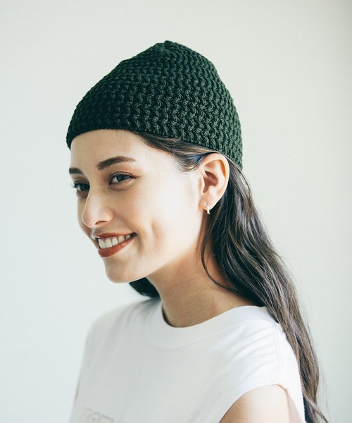 HUNTISM（ハンティズム）の「HUNTISM ハンティズム / Islam Watch イスラムニットワッチ ニットキャップ / htm241012（ニットキャップ/ビーニー・メンズ・イエロー/ブラック/オリーブ・FREE）」の2枚目の写真