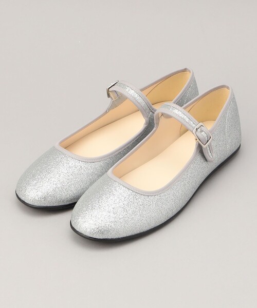 coen(コーエン)の「グリッターメリージェーン(パンプス・レディース・シルバー/ブラック・23.5cm/24.5cm)」の2枚目の写真