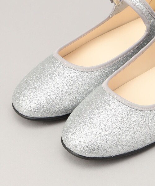 coen(コーエン)の「グリッターメリージェーン(パンプス・レディース・シルバー/ブラック・23.5cm/24.5cm)」の4枚目の写真