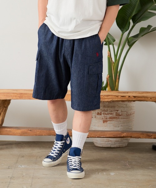 U.S. POLO ASSN.(ユーエスポロアッスン)の「U.S. POLO ASSN./ユーエスポロアッスン カーゴショーツ(カーゴパンツ・メンズ・ブラック/ベージュ/ネイビー/インディゴブルー・LL/M/L)」の9枚目の写真
