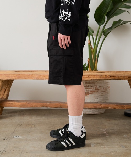 U.S. POLO ASSN.(ユーエスポロアッスン)の「U.S. POLO ASSN./ユーエスポロアッスン カーゴショーツ(カーゴパンツ・メンズ・ブラック/ベージュ/ネイビー/インディゴブルー・LL/M/L)」の12枚目の写真