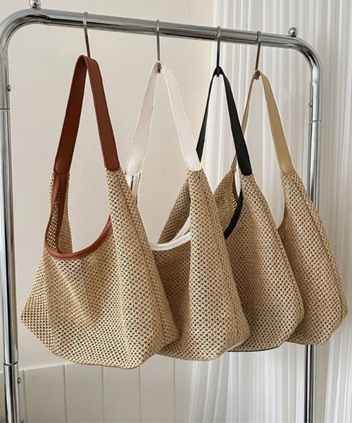 Miniministore（ミニミニストア）の「トートバッグ 透かし編みバッグポーチ付き（トートバッグ・レディース・オフホワイト/ベージュ/キャメル/ブラック・FREE）」の12枚目の写真
