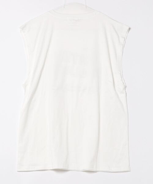 NOWLE(ノウル)の「【NOWLE】ルーズシルエット フロントロゴ ノースリーブ Tシャツ(タンクトップ・メンズ・ブルー/ホワイト/ブラック・LARGE/MEDIUM)」の16枚目の写真