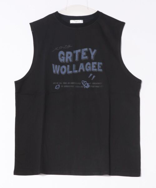 NOWLE(ノウル)の「【NOWLE】ルーズシルエット フロントロゴ ノースリーブ Tシャツ(タンクトップ・メンズ・ブルー/ホワイト/ブラック・LARGE/MEDIUM)」の13枚目の写真