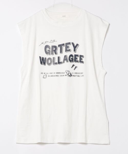 NOWLE(ノウル)の「【NOWLE】ルーズシルエット フロントロゴ ノースリーブ Tシャツ(タンクトップ・メンズ・ブルー/ホワイト/ブラック・LARGE/MEDIUM)」の14枚目の写真