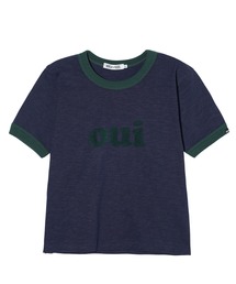 MILKFED. | OUI SLAB COMPACT S/S RINGER TEE(Tシャツ/カットソー)