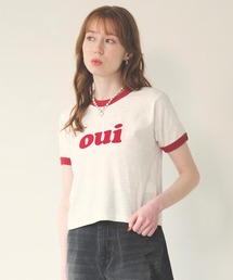 MILKFED. | OUI SLAB COMPACT S/S RINGER TEE(Tシャツ/カットソー)