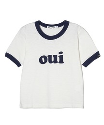 MILKFED. | OUI SLAB COMPACT S/S RINGER TEE(Tシャツ/カットソー)