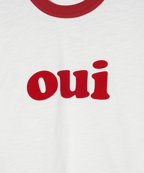 セール】OUI SLAB COMPACT S/S RINGER TEE（Tシャツ/カットソー