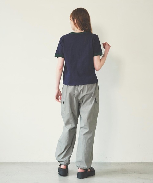 MILKFED.（ミルクフェド）の「OUI SLAB COMPACT S/S RINGER TEE（Tシャツ/カットソー・レディース・ネイビー/ホワイト/ブラウン/レッド・S/M）」の17枚目の写真