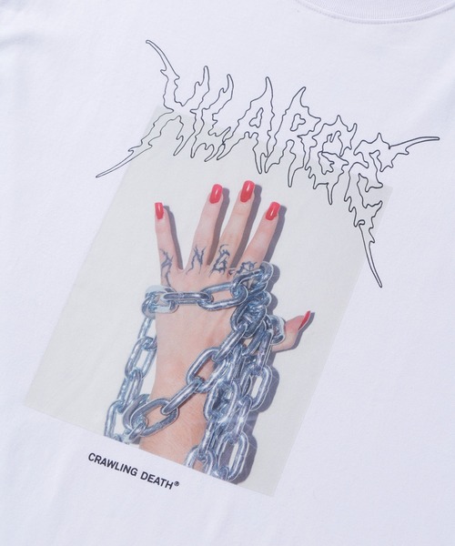 Crawling Death（クローリングデス）の「XLARGE×Crawling Death ANGEL HAND S/S TEE（Tシャツ/カットソー・メンズ・ホワイト・S/M/L/XL）」の7枚目の写真