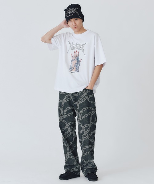 Crawling Death（クローリングデス）の「XLARGE×Crawling Death ANGEL HAND S/S TEE（Tシャツ/カットソー・メンズ・ホワイト・S/M/L/XL）」の4枚目の写真