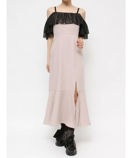 EATME（イートミー）の「オフショルマーメイドワンピース（ワンピース・レディース・ピンク/ブラック・SMALL/MEDIUM）」の11枚目の写真