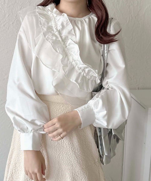 apres jour clair(アプレジュールクレア)の「【apres jour clair】マルチWAYブラウス【ZOZOTOWN限定アイテム】(シャツ/ブラウス・レディース・オフホワイト/ブラック・フリー/X-LARGE)」の12枚目の写真