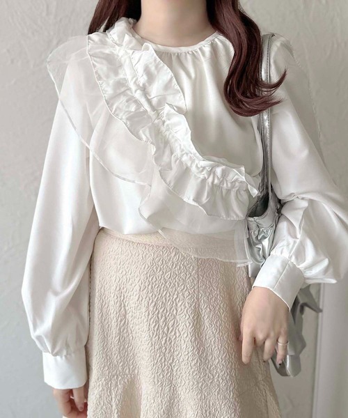 apres jour clair(アプレジュールクレア)の「【apres jour clair】マルチWAYブラウス【ZOZOTOWN限定アイテム】(シャツ/ブラウス・レディース・オフホワイト/ブラック・フリー/X-LARGE)」の13枚目の写真