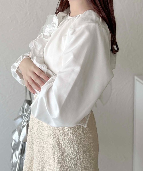 apres jour clair(アプレジュールクレア)の「【apres jour clair】マルチWAYブラウス【ZOZOTOWN限定アイテム】(シャツ/ブラウス・レディース・オフホワイト/ブラック・フリー/X-LARGE)」の8枚目の写真