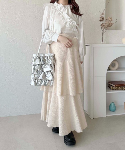 apres jour clair(アプレジュールクレア)の「【apres jour clair】マルチWAYブラウス【ZOZOTOWN限定アイテム】(シャツ/ブラウス・レディース・オフホワイト/ブラック・フリー/X-LARGE)」の10枚目の写真