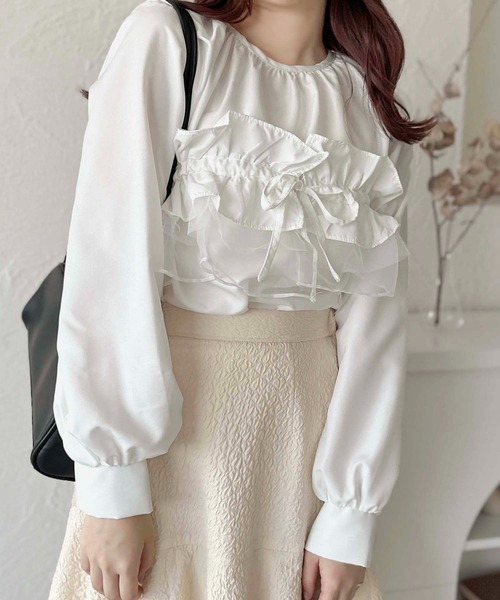 apres jour clair(アプレジュールクレア)の「【apres jour clair】マルチWAYブラウス【ZOZOTOWN限定アイテム】(シャツ/ブラウス・レディース・オフホワイト/ブラック・フリー/X-LARGE)」の14枚目の写真