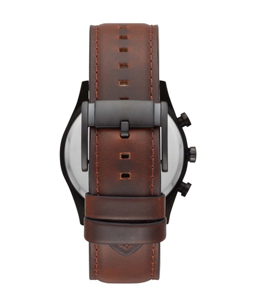 FOSSIL ブラウンレザー アナログ腕時計 FOSSIL（フォッシル）の「フォッシル 腕時計 メンズ アナログ レザー
