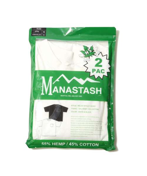 MANASTASH/マナスタッシュ/HEMP PACK TEES (2 PACK)/ヘンプパックT（T