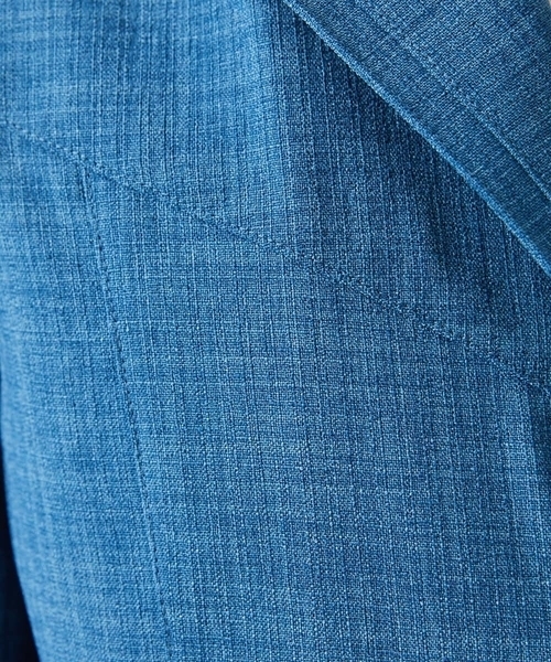 MK MICHEL KLEIN HOMME (エムケーミッシェルクランオム)の「【残りわずか/洗える】コンバーチブルジャケット / Refiax(テーラードジャケット・メンズ・ネイビー/ブルー/ライトブラウン・51/48/46)」の19枚目の写真
